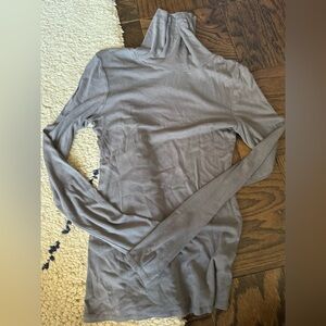 C&C California Taupe Long Sleeve Turtleneck Top